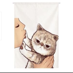 door curtain with adjustable hanger